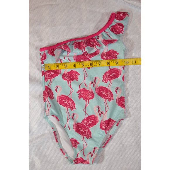 Gymboree Pink Flamingo Swimsuit size XS (4) - Picture 5 of 6